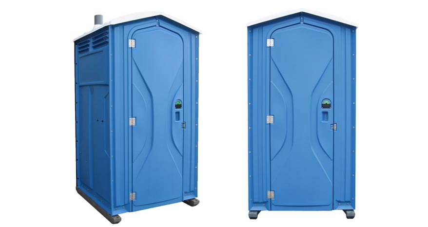 Long-term porta potty units on site in Gary, Indiana